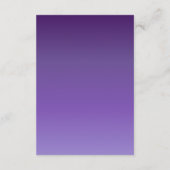 Zeremonie & Empfang Venues Info - Lila Mauve Begleitkarte (Rückseite)