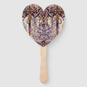 Zeremonie Fan | Wisteria Masquerade Wedding Progra Fächer (Rückseite)