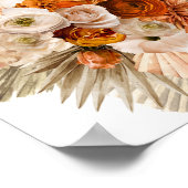 Zeremonie für Burnt orange terracotta Poster (Ecke)