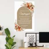 Zeremonie für Burnt orange terracotta Poster (Heimbüro)