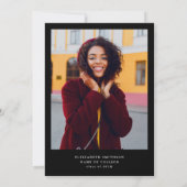 Zeremonie für den Abschluss der modernen Kalligrap Einladung (Rückseite)