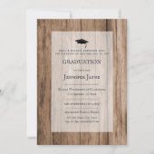 Zeremonie für den rustikalen industriellen Abschlu Einladung (Vorderseite)