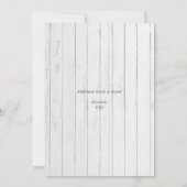 Zeremonie für den rustikalen industriellen Abschlu Einladung (Rückseite)