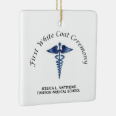 Zeremonie für die Pflege des ersten weißen Coats Keramikornament (Rechts)