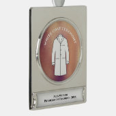 Zeremonie für die White Coat Rosegold Banner-Ornament Silber (Rechts)