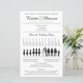 Zeremonie für einfache Silhouetten (Stehend Vorderseite)