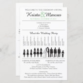 Zeremonie für einfache Silhouetten (Vorne/Hinten)