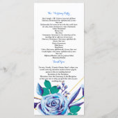 Zeremonie für geometrische Goldrahmen Programm (Rückseite)