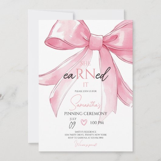 Zeremonie für Krankenpflege Einladung (Vorderseite)