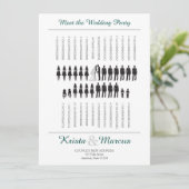 Zeremonie für kundenspezifische Silhouetten Programm (Stehend Vorderseite)