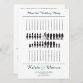 Zeremonie für kundenspezifische Silhouetten Programm (Vorne/Hinten)