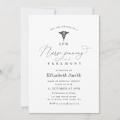 Zeremonie für moderne Krankenschwester Einladung (Vorderseite)