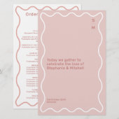 Zeremonie für Rosa und Weiße Grenze (Vorne/Hinten)