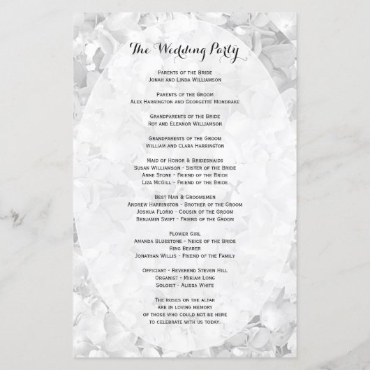 Zeremonie für Schwarz-Weiß-Flur (Rückseite)