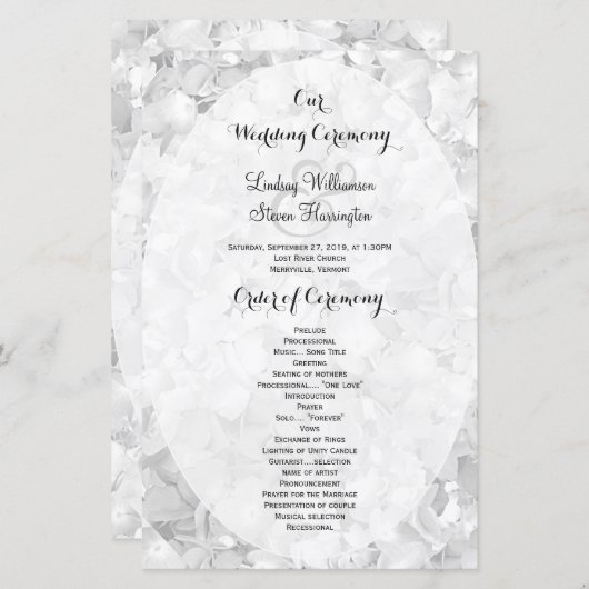 Zeremonie für Schwarz-Weiß-Flur (Vorne/Hinten)