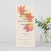 Zeremonie für Wasserfarben Herbst Programm (Stehend Vorderseite)