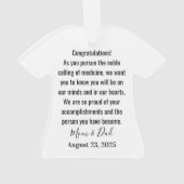 Zeremonie für Weißwolle Medical Ornament (Rückseite)