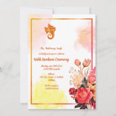 Zeremonie Haldi Kumkum Einladung (Vorderseite)