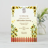 Zeremonie Haldi Kumkum Einladung (Stehend Vorderseite)