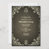 Zeremonie Haldi Kumkum Einladung (Vorderseite)