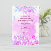 Zeremonie Haldi Kumkum Einladung (Stehend Vorderseite)