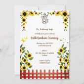 Zeremonie Haldi Kumkum Einladung (Vorderseite)