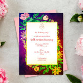 Zeremonie Haldi Kumkum Einladung