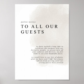 Zeremonie ohne Anschluss, kein Rufzeichen Poster