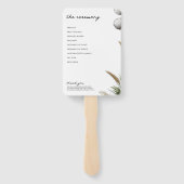 Zeremonie-Programm für Beach Vibe Fächer (Rückseite)