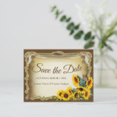 Zeremonie Save the Date bearbeiten Ankündigungspostkarte (Stehend Vorderseite)