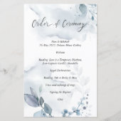 Zeremonie Wispy Dusty Blue Foliage (Vorderseite)