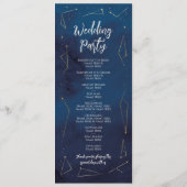 Zeremonie zum Hochzeitsmenü der Star Sign Navy Det Programm (Rückseite)