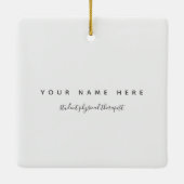 Zeremonie zur Physikaltherapeutin Keramikornament (Rückseite)