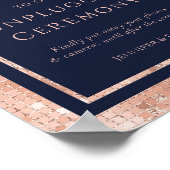 Zeremoniell-Zeichen für die blaue Rose Poster (Ecke)