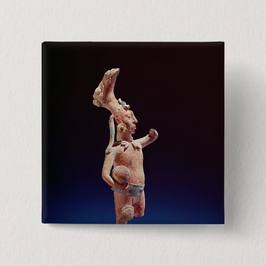 Zeremonieller Ballspieler, Insel von Jaina, c.600 Button (Vorderseite)