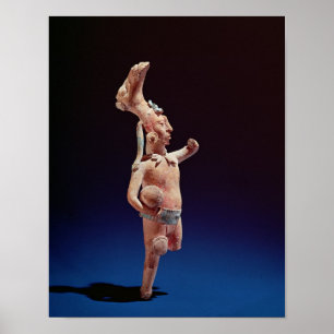 Zeremonieller Ballspieler, Insel von Jaina, c.600 Poster