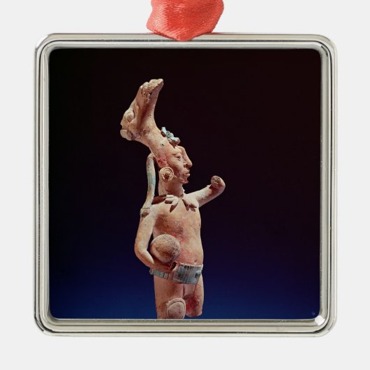 Zeremonieller Ballspieler, Insel von Jaina, c.600 Silbernes Ornament (Vorne)