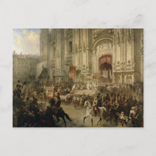 Zeremonieller Empfang des Feldmarschalls Postkarte