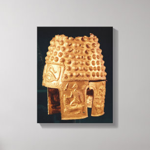 Zeremonieller Sturzhelm Leinwanddruck