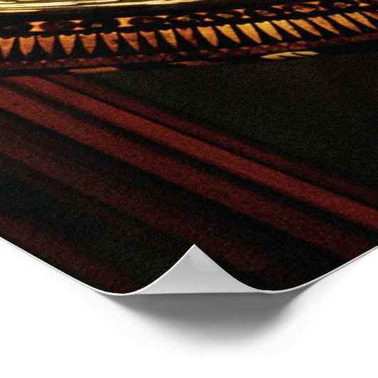 Zeremonieller Vorsitz von Tutanchamun Poster (Ecke)