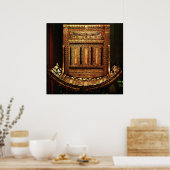 Zeremonieller Vorsitz von Tutanchamun Poster (Küche)