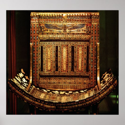 Zeremonieller Vorsitz von Tutanchamun Poster (Vorne)