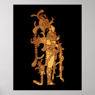 Zeremonielles Mayakleid Poster