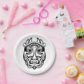 Zeremonienmaske Pappteller (Party)