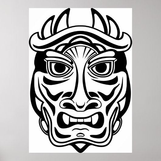 Zeremonienmaske Poster (Vorne)