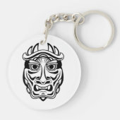 Zeremonienmaske Schlüsselanhänger (Rückseite)