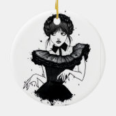 Zeremonienschmuck Keramik Ornament (Hinten)