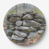 Zeremonienstein feiern pappteller (Vorderseite)