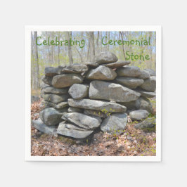 Zeremonienstein feiern serviette