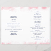 ZEREMONY, handsigniert, rosa Aquarell (Rückseite)